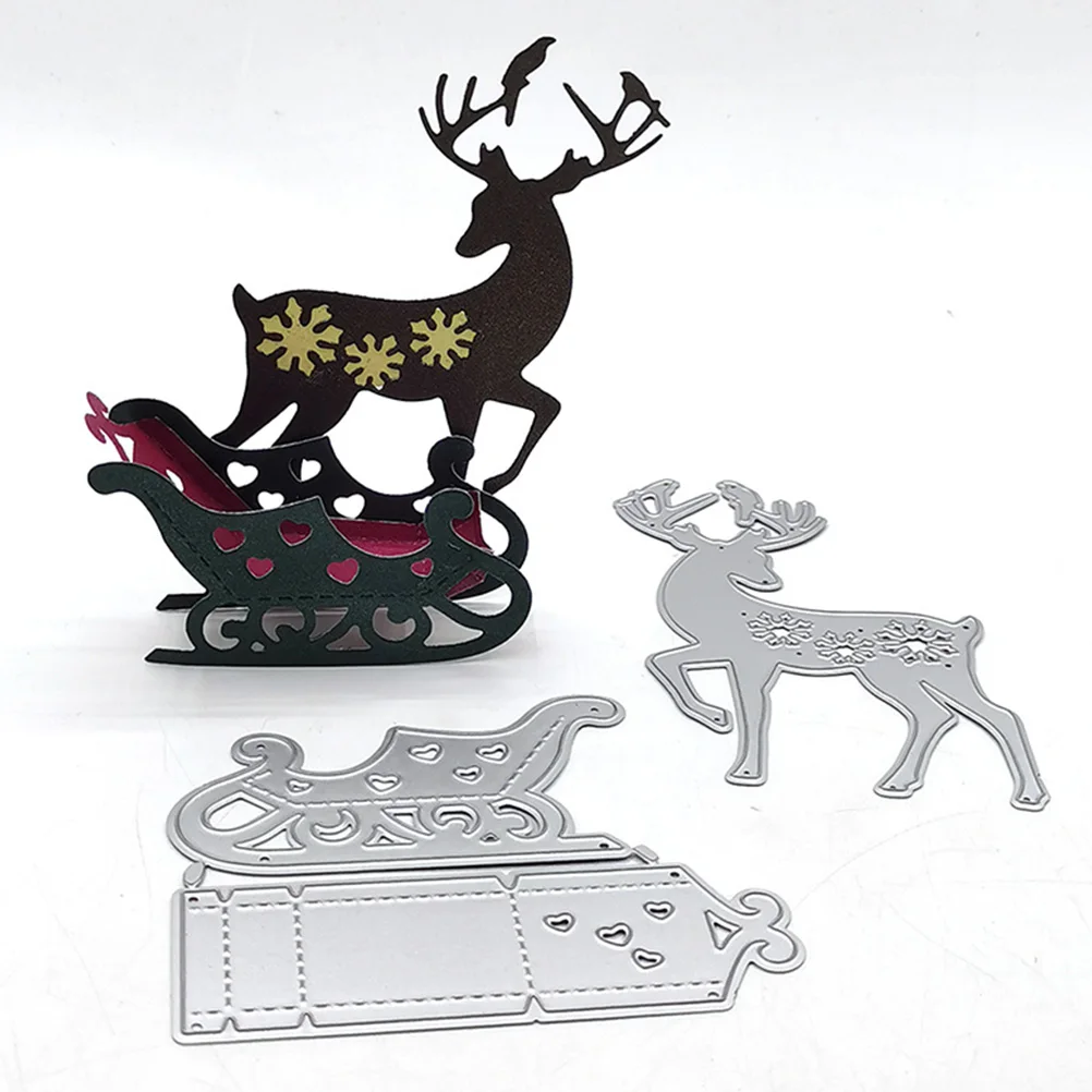 Christmas Sleigh Elk Set Cutting Dies Craft Tool Silver Metal Photo Album Mold Carbon Steel Die Cuts Scrapbook Stencil Template
Christmas Sleigh Elk Set Cutting Dies Craft Tool Silver Metal Photo Album Mold Carbon Steel Die Cuts Scrapbook Stencil Template