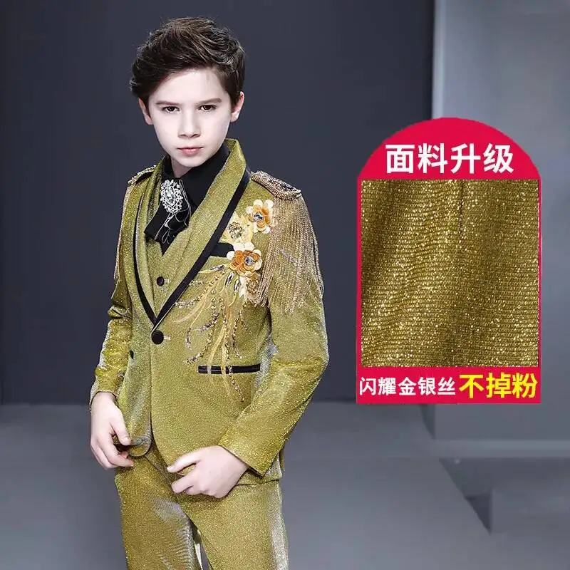 Small Suit Set, Stylish Children's Boys' Flower Girl Dress Suit, Handsome British Runway Show Piano Performance Suit
Small Suit Set, Stylish Children's Boys' Flower Girl Dress Suit, Handsome British Runway Show Piano Performance Suit