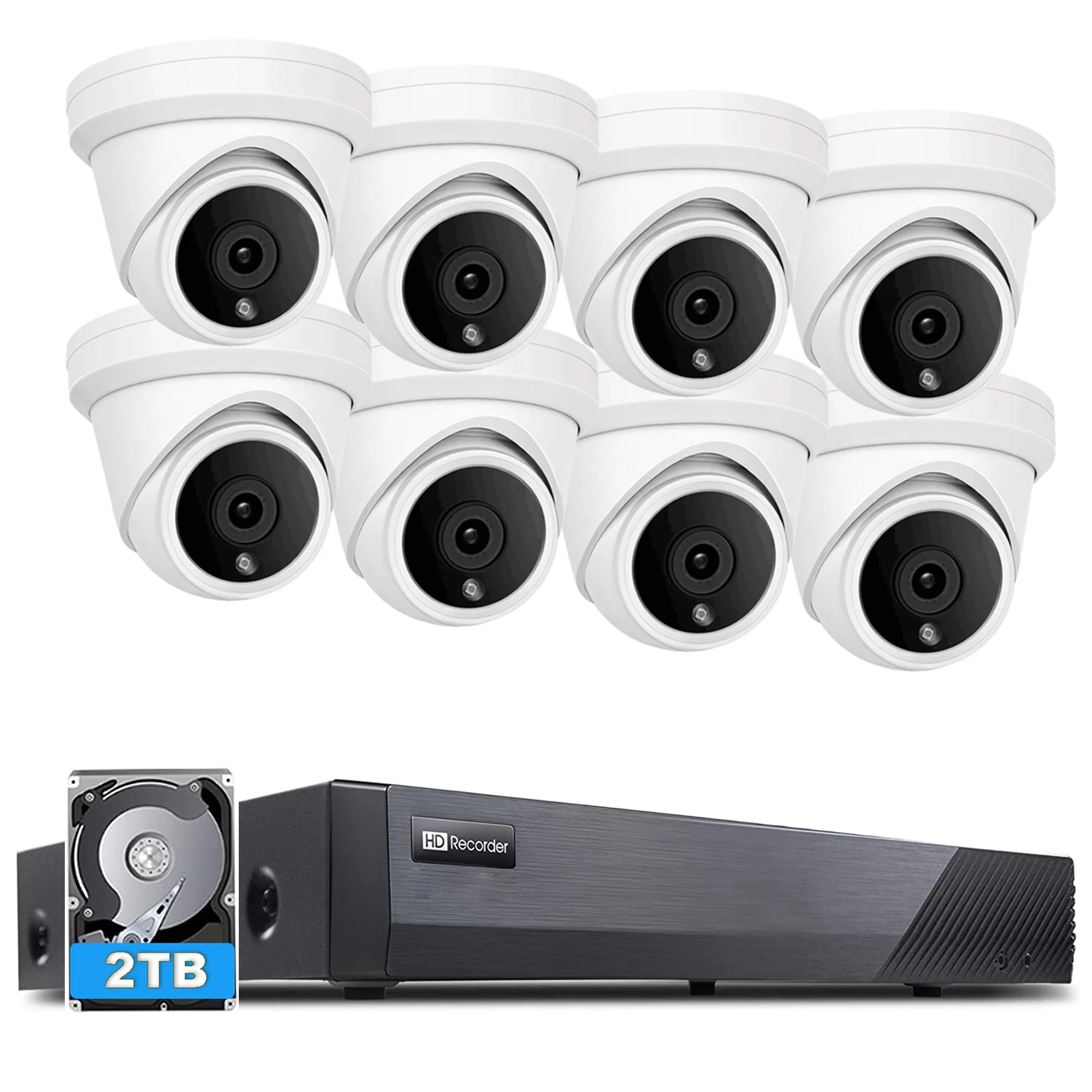 5mp 8ch Plug and Play NVR Kits H.265 Turret with S ONY Sensor Support P2P Mobile Viewing Guard View App Mac Android Available
5mp 8ch Plug and Play NVR Kits H.265 Turret with S ONY Sensor Support P2P Mobile Viewing Guard View App Mac Android Available