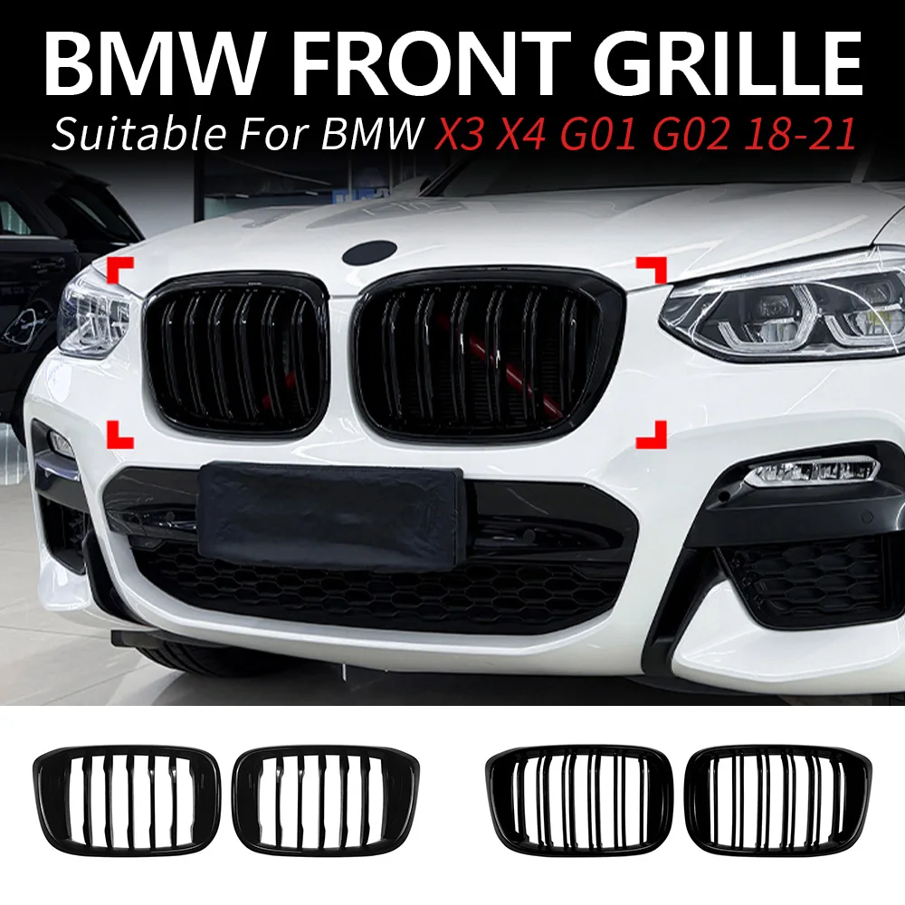 Передняя решетка для BMW X3 X4 G01 G02 2018-2021, вертикальная линия, двойная сетка, корпус Ktis, обновление автомобиля, аксессуары для обновления
Передняя решетка для BMW X3 X4 G01 G02 2018-2021, вертикальная линия, двойная сетка, корпус Ktis, обновление автомобиля, аксессуары для обновления