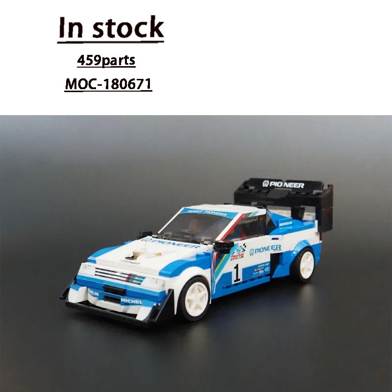 MOC-180671 Новый классический культовый спортивный автомобиль 405 Turbo16, гоночный строительный блок, модель 459, детали, детская игрушка на день рождения для мальчиков, подарок
MOC-180671 Новый классический культовый спортивный автомобиль 405 Turbo16, гоночный строительный блок, модель 459, детали, детская игрушка на день рождения для мальчиков, подарок