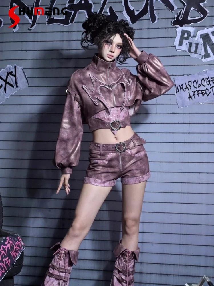 Original Design Subculture Y2K Shorts Jacket Leg Warmers Set Autumn Winter New Girl's Sweet Cool Punk Gothic Short Zip Jacket
Original Design Subculture Y2K Shorts Jacket Leg Warmers Set Autumn Winter New Girl's Sweet Cool Punk Gothic Short Zip Jacket