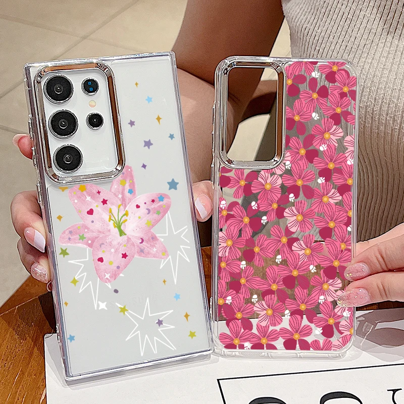 Plating TPU Phone Case For Samsung Galaxy S26 S25 S24 S23 Ultra S25 S24 FE A57 A56 A37 A17 A55 A36 A54 Star Flower Pattern Cover
Plating TPU Phone Case For Samsung Galaxy S26 S25 S24 S23 Ultra S25 S24 FE A57 A56 A37 A17 A55 A36 A54 Star Flower Pattern Cover