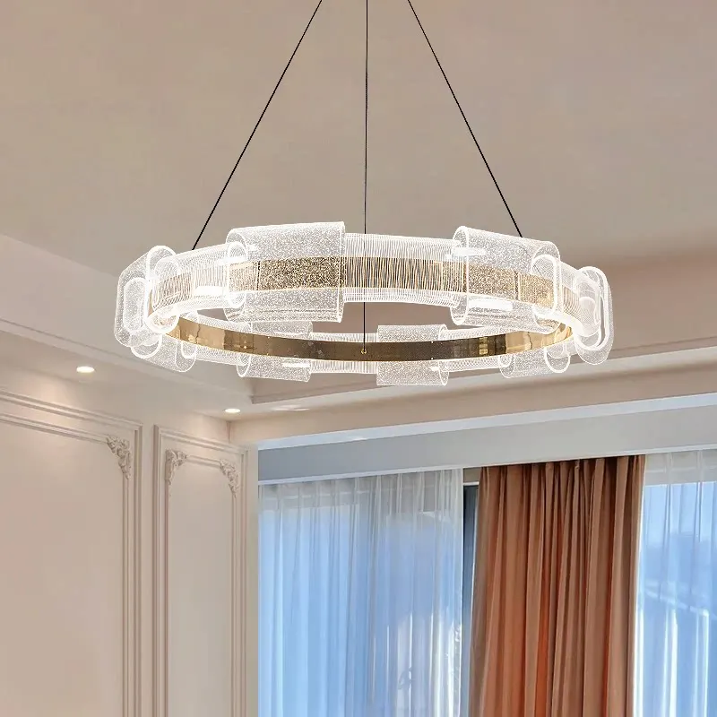 New Modern LED 2 Rings Acrylic Chandelier 3 Color Changing Starry Sky Effect Hanging Light for Villa Living Room Bedroom Lamp
New Modern LED 2 Rings Acrylic Chandelier 3 Color Changing Starry Sky Effect Hanging Light for Villa Living Room Bedroom Lamp