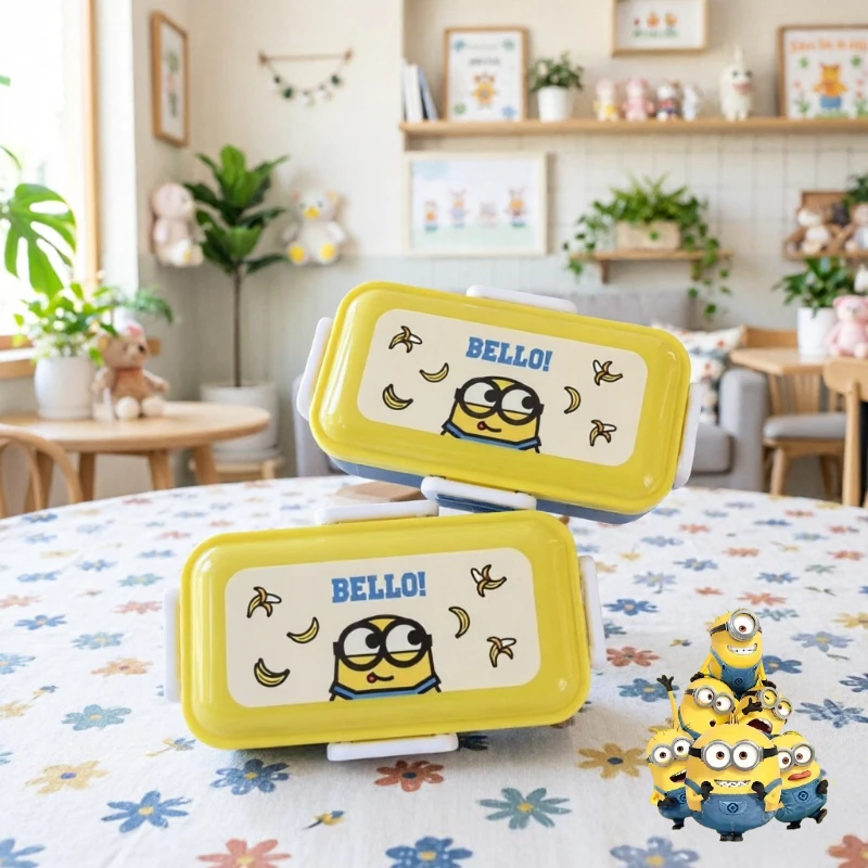 Minions movie animation cartoon cute picnic bento box kawaii household portable fruit snacks dessert storage lunch box wholesale
Minions movie animation cartoon cute picnic bento box kawaii household portable fruit snacks dessert storage lunch box wholesale
