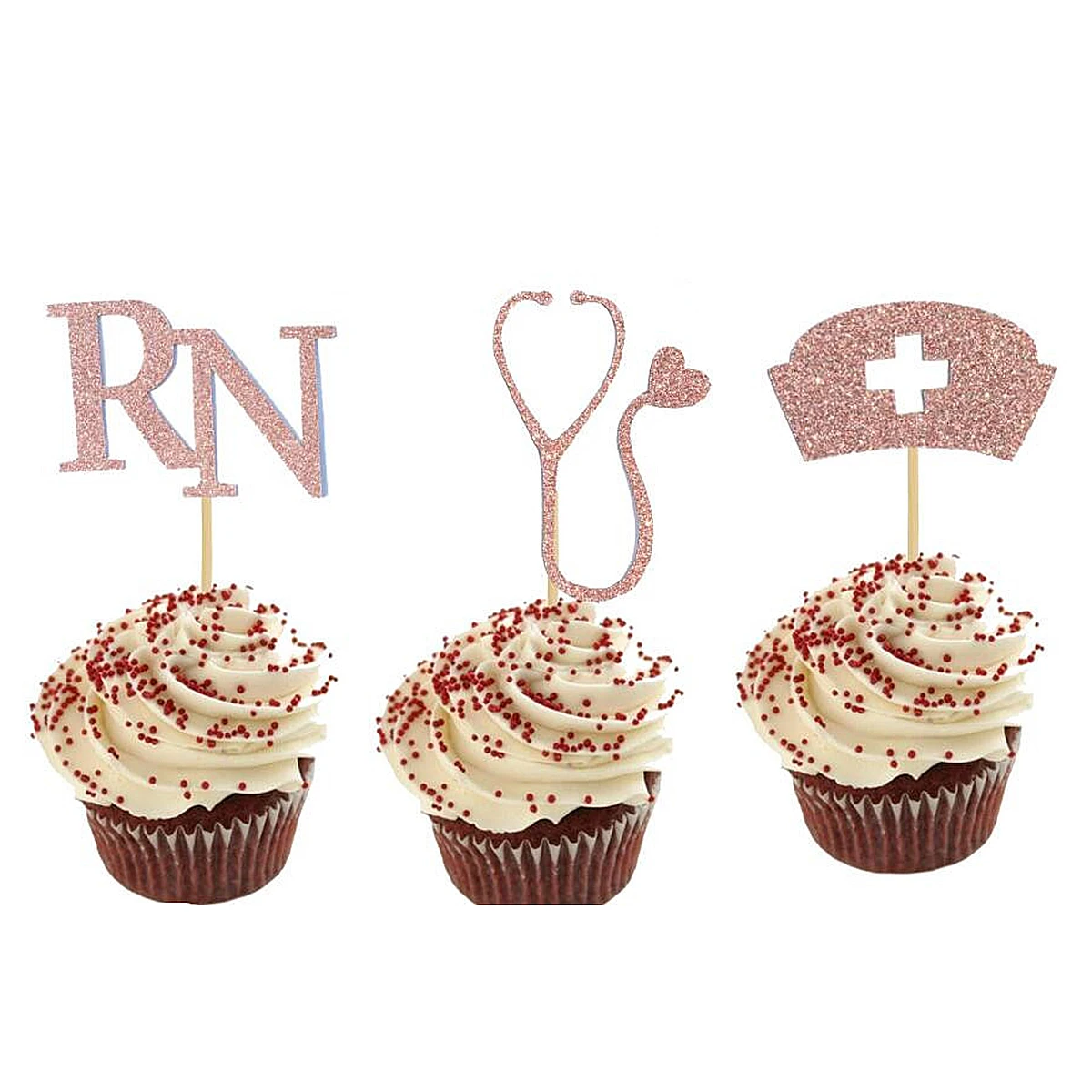 24pcs Cake Picks Party Cupcake Decor Golden Nurse Design Dessert Topper Safe Material Graduation Celebration Bar Tools
24pcs Cake Picks Party Cupcake Decor Golden Nurse Design Dessert Topper Safe Material Graduation Celebration Bar Tools