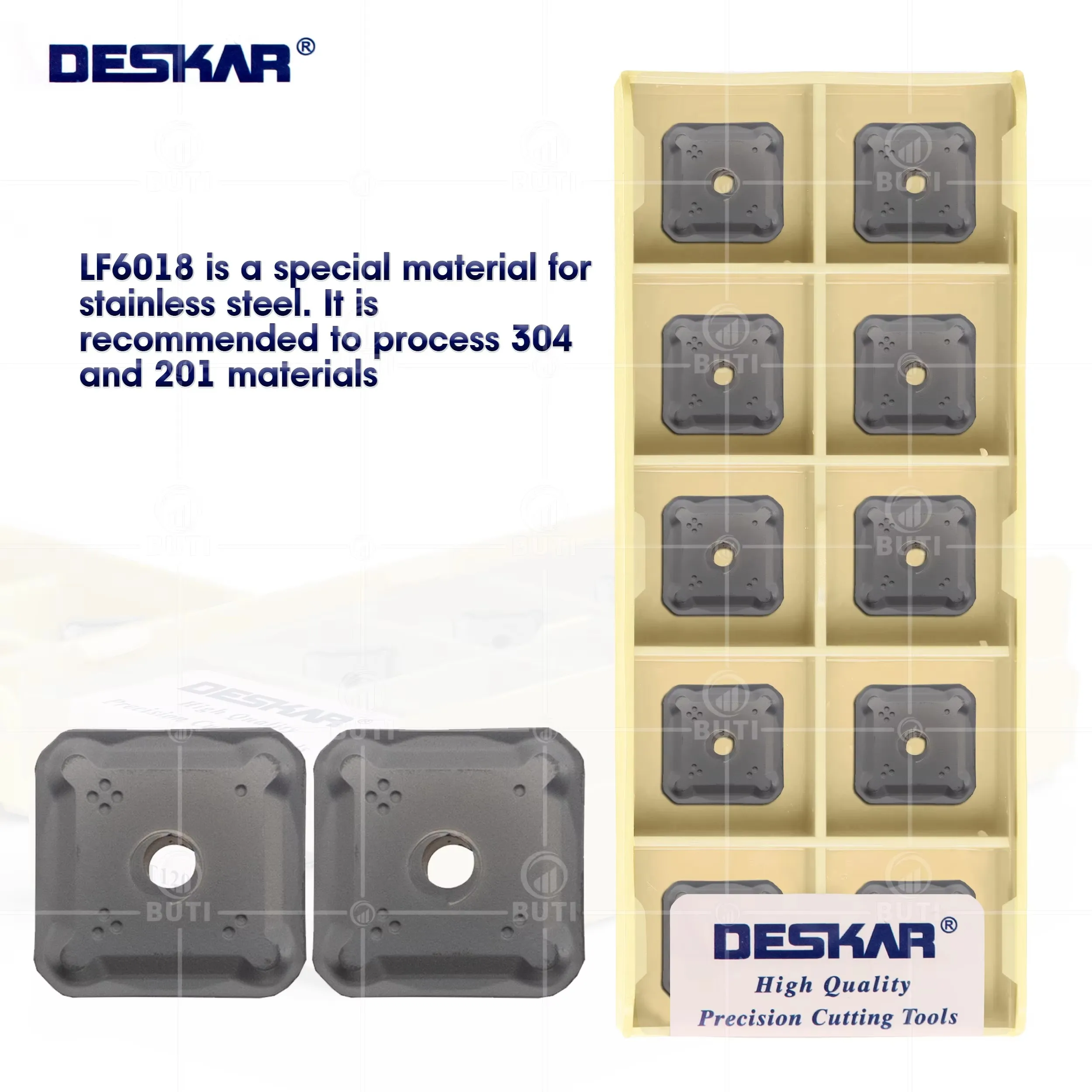 DESKAR 100% Original SEET1203AFEN LF6018 CNC Lathe Milling Turning Tools Carbide Milling Inserts For Processing Stainless Steel
DESKAR 100% Original SEET1203AFEN LF6018 CNC Lathe Milling Turning Tools Carbide Milling Inserts For Processing Stainless Steel