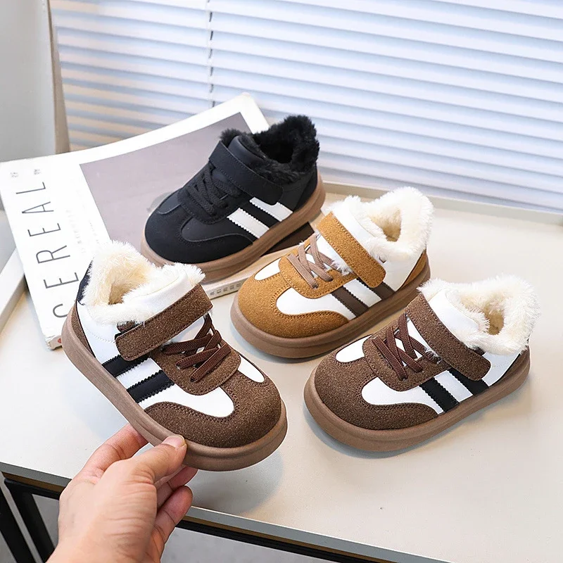 New Children's Winter Sneakers Warm Plush Girls School Running Shoes Fashion Non-slip Versatile Kids Causal Boys Tennis Shoes
New Children's Winter Sneakers Warm Plush Girls School Running Shoes Fashion Non-slip Versatile Kids Causal Boys Tennis Shoes