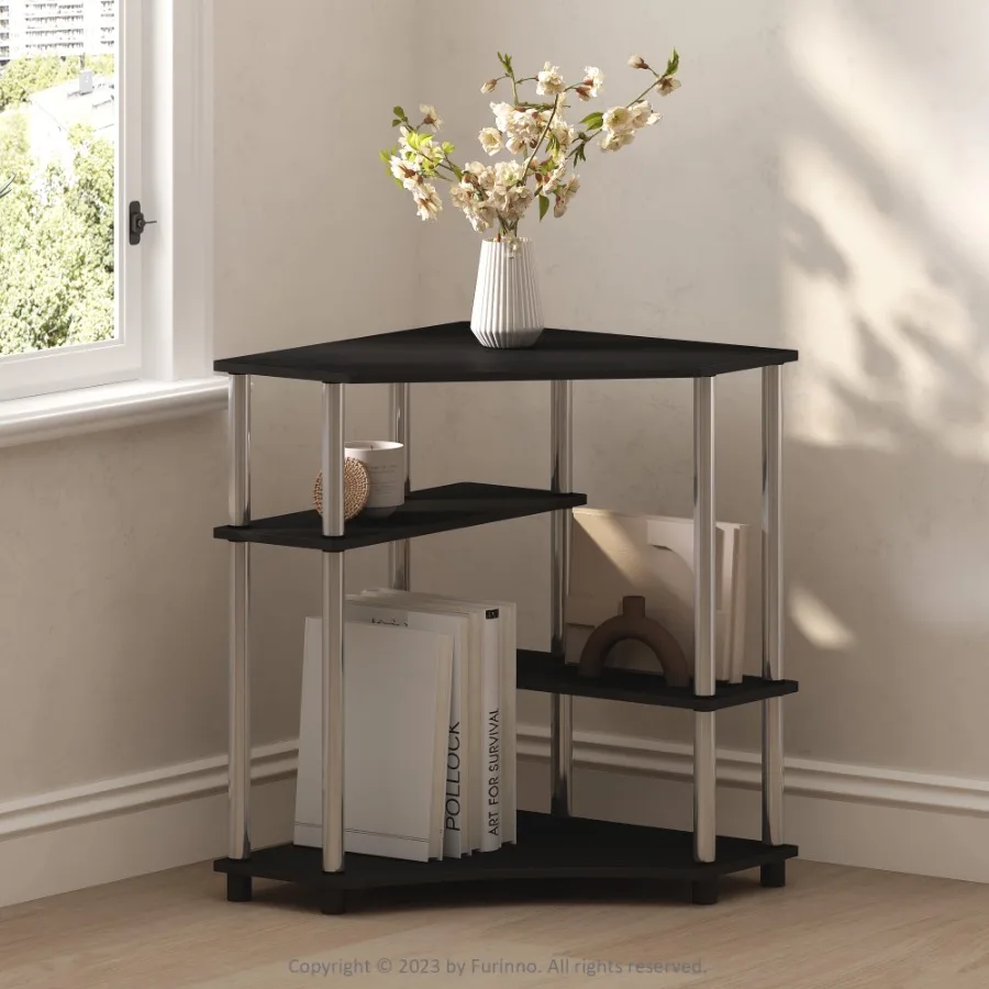 Turn-N-Tube Multipurpose Corner Shelf Display Rack Bookshelf Americano Stainless Steel Tubes
Turn-N-Tube Multipurpose Corner Shelf Display Rack Bookshelf Americano Stainless Steel Tubes
