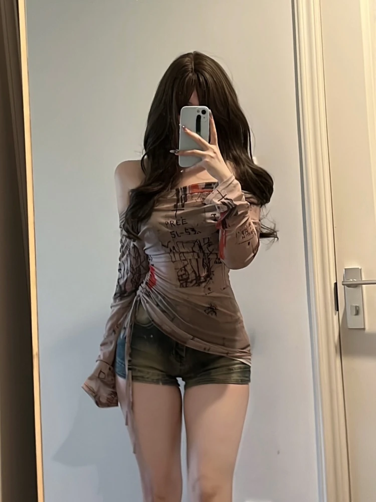 Y2k Эстетические марлевые винтажные футболки с вырезом на шее, женские облегающие футболки в стиле гранж с принтом феи, уличная одежда в стиле Харадзюку, топы
Y2k Эстетические марлевые винтажные футболки с вырезом на шее, женские облегающие футболки в стиле гранж с принтом феи, уличная одежда в стиле Харадзюку, топы