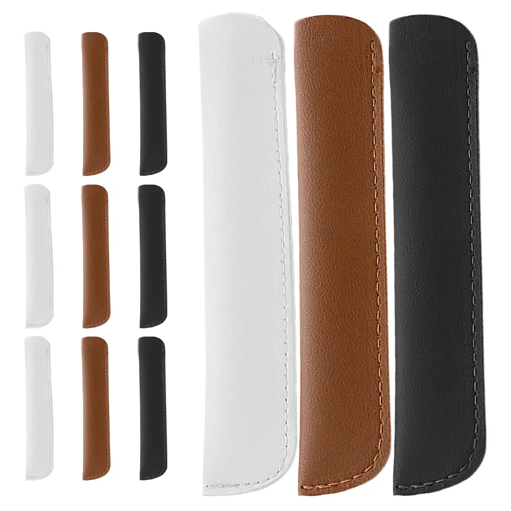 12Pcs PU Pen Pouch Sleeve Stylish Pen Holder PU Ballpoint Storage Case for School Office Travel
12Pcs PU Pen Pouch Sleeve Stylish Pen Holder PU Ballpoint Storage Case for School Office Travel