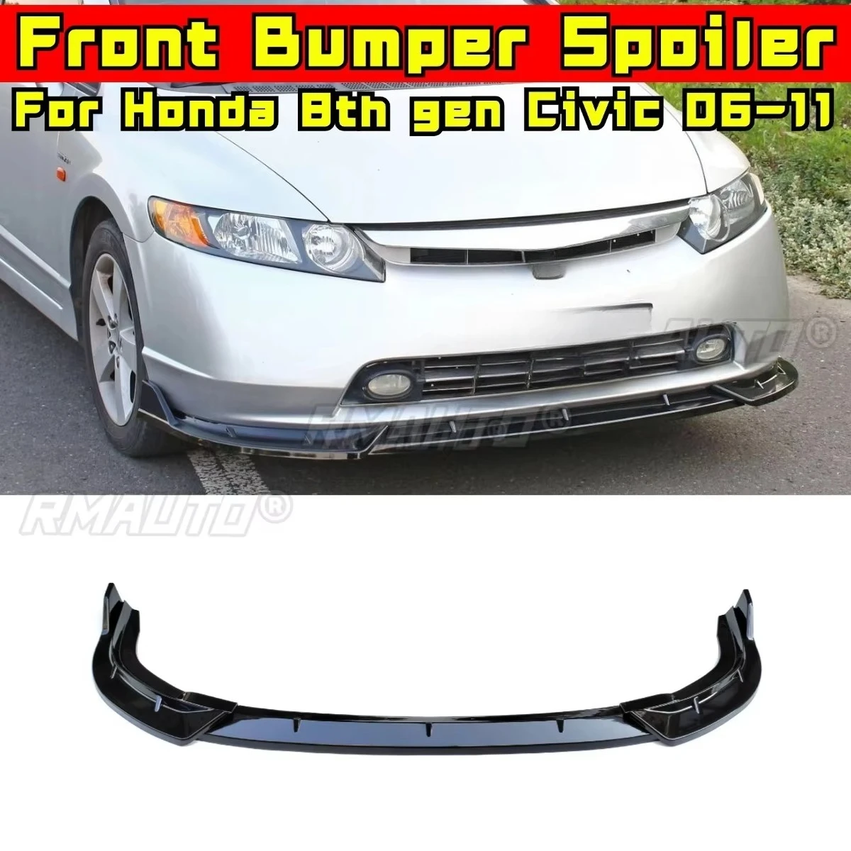 Car Front Bumper Lip Diffuser Spoiler Glossy Black Modification Part for Honda 8th Gen Civic 2006-2011 Bumper Protector Body Kit
Car Front Bumper Lip Diffuser Spoiler Glossy Black Modification Part for Honda 8th Gen Civic 2006-2011 Bumper Protector Body Kit