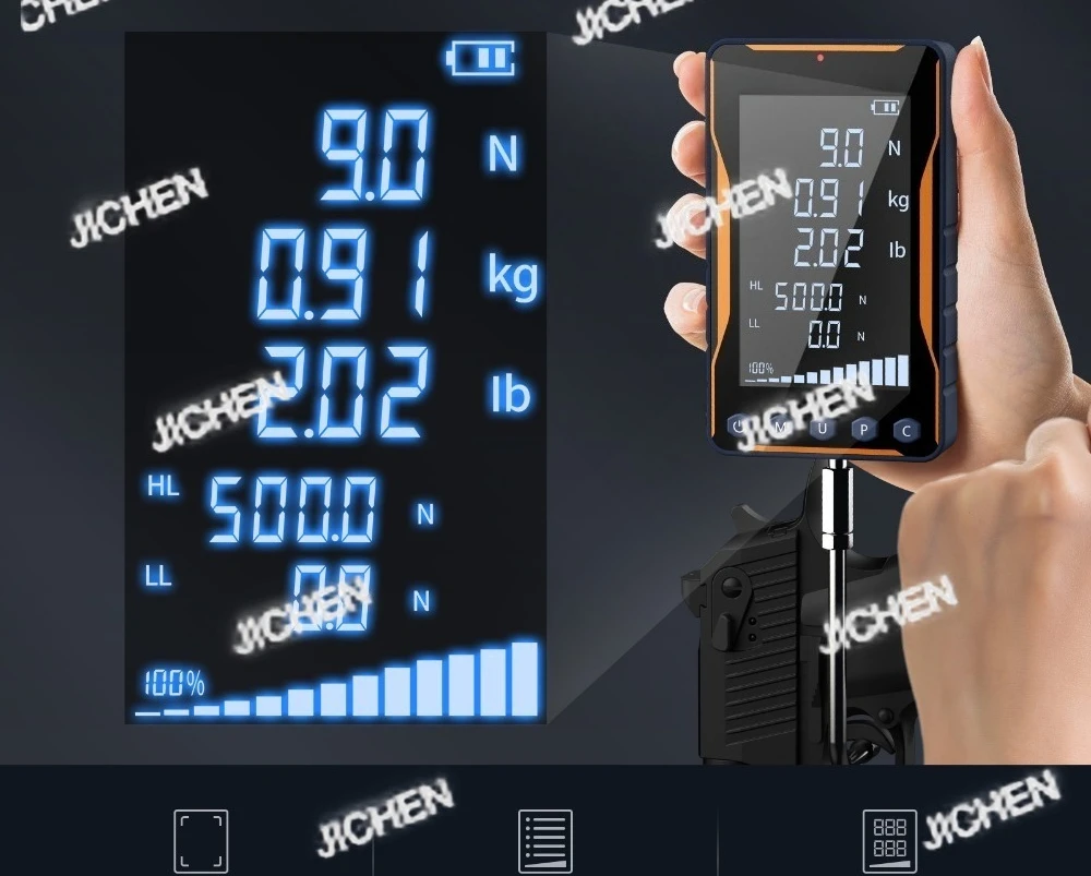 500N Digital Force Gauge HD Large Screen Portable Push Pull Force Gauge 500N/50kg/110lbf Dynamometer 0.1N/ 0.01kg/ 0.01lb
500N Digital Force Gauge HD Large Screen Portable Push Pull Force Gauge 500N/50kg/110lbf Dynamometer 0.1N/ 0.01kg/ 0.01lb