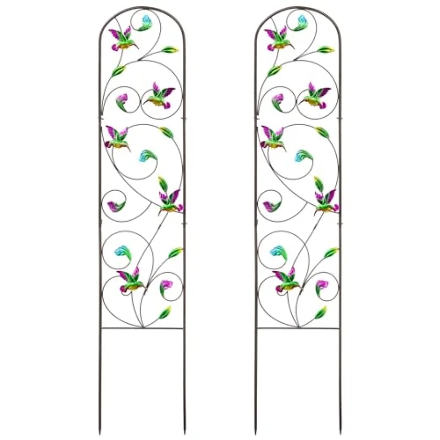 Set of 2 Metal Garden Trellis for Climbing Plants, Decorative Vegetables Flowers Vine Trellis for Outdoor Patio, 60'' H x 12.5'
Set of 2 Metal Garden Trellis for Climbing Plants, Decorative Vegetables Flowers Vine Trellis for Outdoor Patio, 60'' H x 12.5'