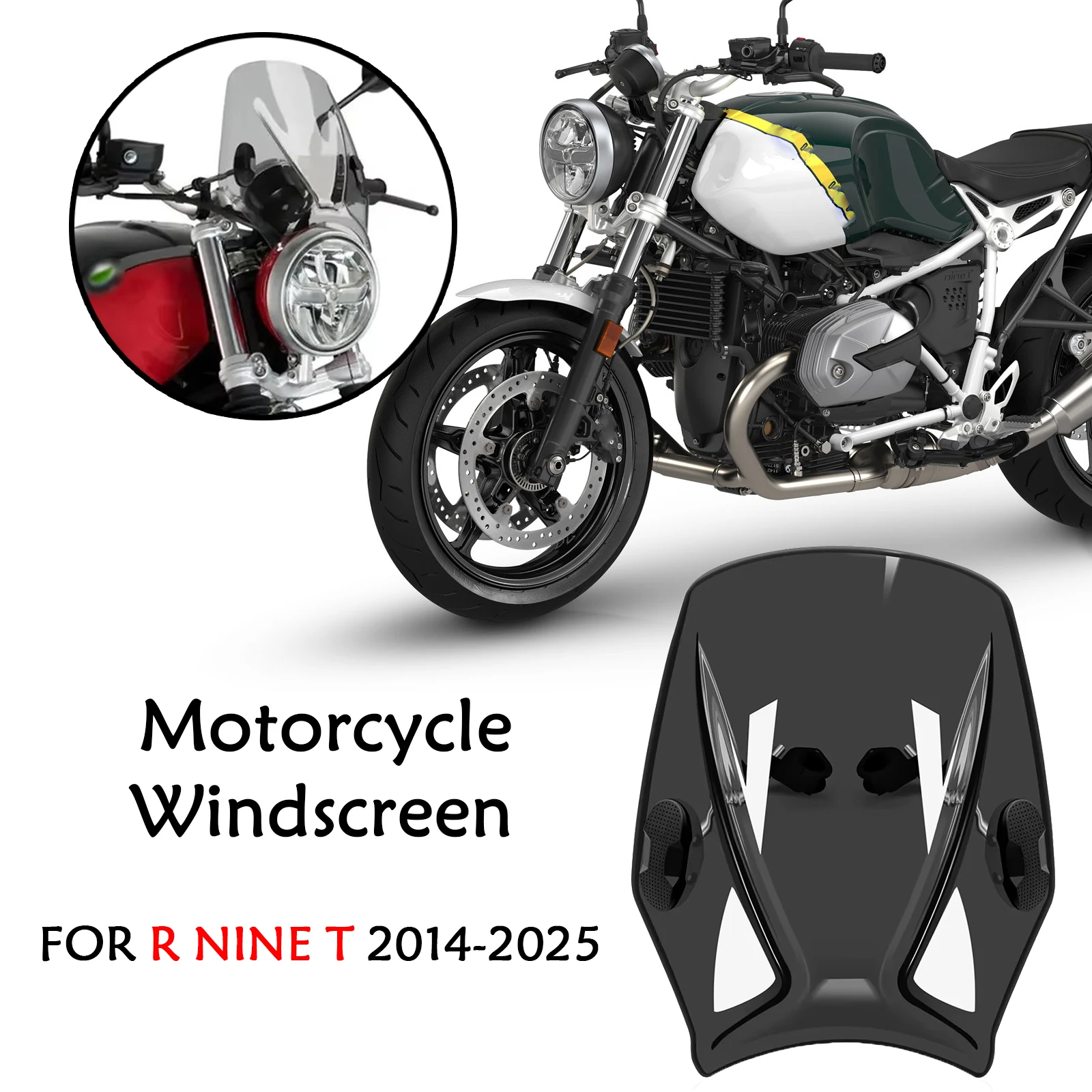 For R NINE T 2014-2025 New Universal Motorcycle Windshield Windshield Cover Motorcycle Windshield Windshield Large Windshield
For R NINE T 2014-2025 New Universal Motorcycle Windshield Windshield Cover Motorcycle Windshield Windshield Large Windshield