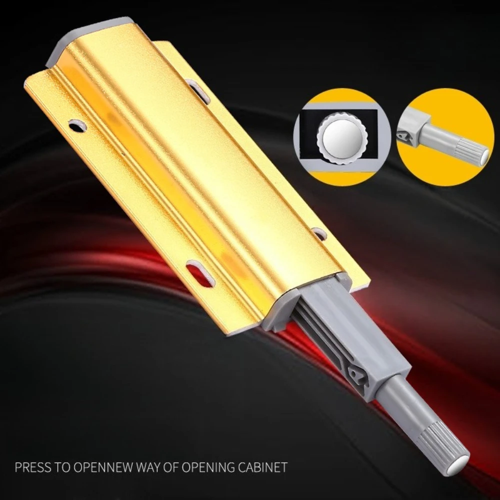 Aluminum Alloy Handleless Cabinet Catches Door Rebound Device Self-locking Wardrobe Door Magnetic Bead Self-spring Device
Aluminum Alloy Handleless Cabinet Catches Door Rebound Device Self-locking Wardrobe Door Magnetic Bead Self-spring Device