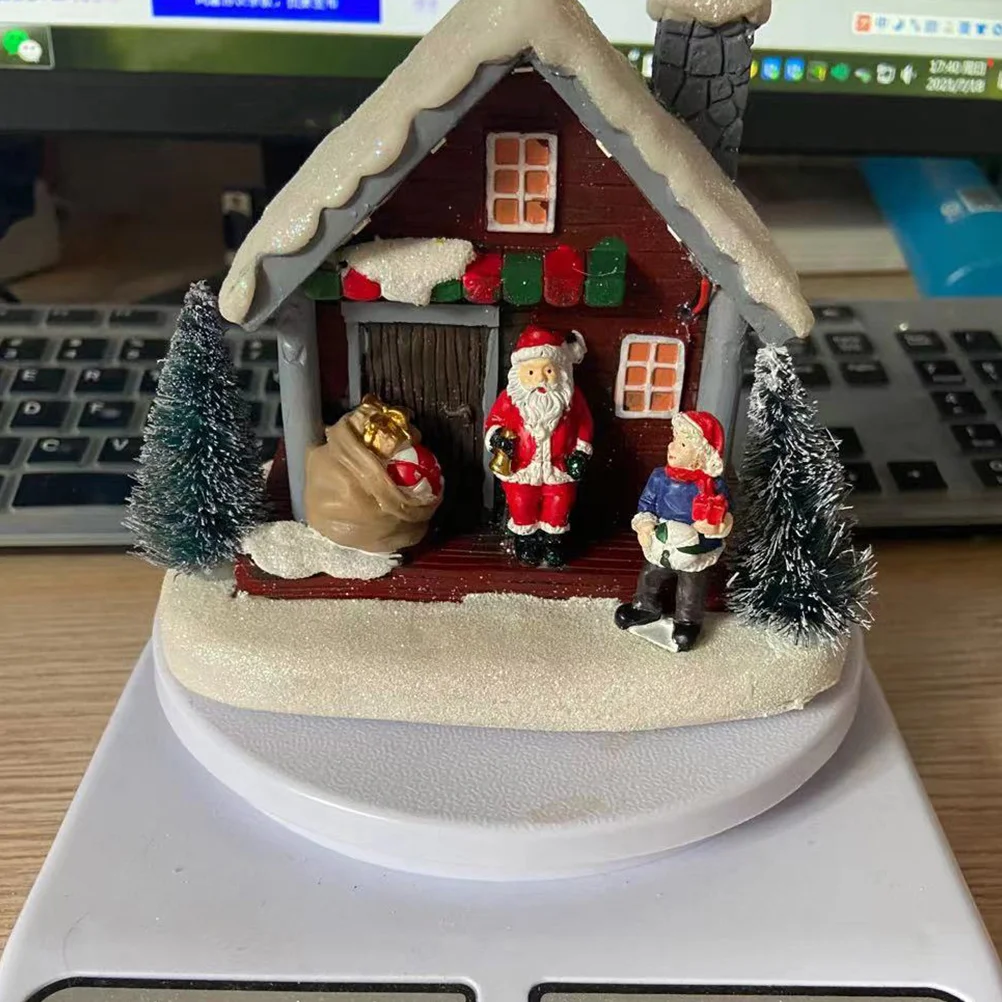 1pc Luminous Snow Globe Christmas Mini Landscape Resin Micro Hut Decor For Xmas Party Garden Holiday Display Ornament
1pc Luminous Snow Globe Christmas Mini Landscape Resin Micro Hut Decor For Xmas Party Garden Holiday Display Ornament