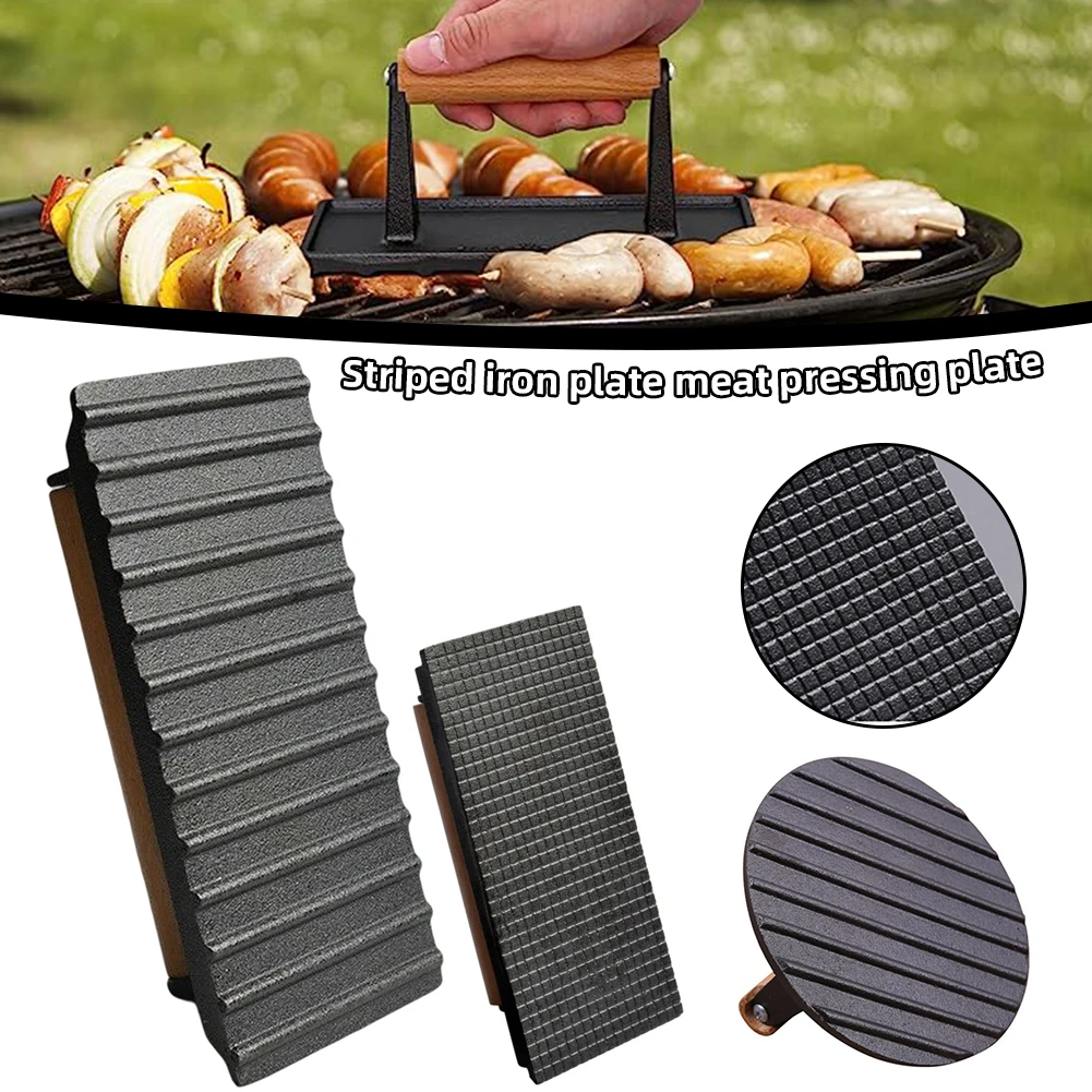 Universal Rectangular Meat Press Heavy-Duty Steak Burger Press With Handle BBQ Cooking Tool High Temperature Resistance
Universal Rectangular Meat Press Heavy-Duty Steak Burger Press With Handle BBQ Cooking Tool High Temperature Resistance