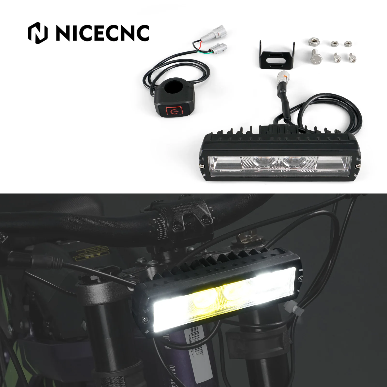 NICECNC For Sur-Ron light bee X S L1E Segway X160 X260 Surron light bee X/S Electric Bike Plug & Play LED Headlight Light Switch
NICECNC For Sur-Ron light bee X S L1E Segway X160 X260 Surron light bee X/S Electric Bike Plug & Play LED Headlight Light Switch