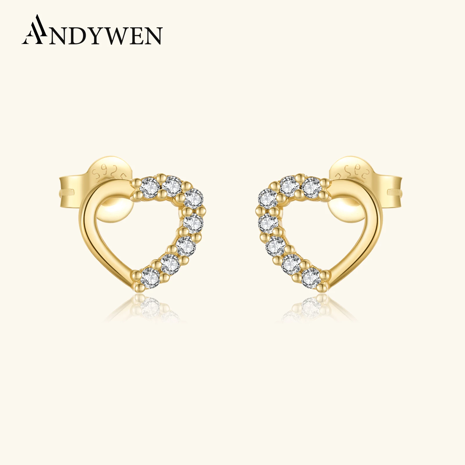 ANDYWEN Серьги-гвоздики в форме сердца, стерлинговое серебро 925 пробы, циркон, любовь, повседневная одежда, ювелирные изделия для юбилея и романтических мероприятий
ANDYWEN Серьги-гвоздики в форме сердца, стерлинговое серебро 925 пробы, циркон, любовь, повседневная одежда, ювелирные изделия для юбилея и романтических мероприятий