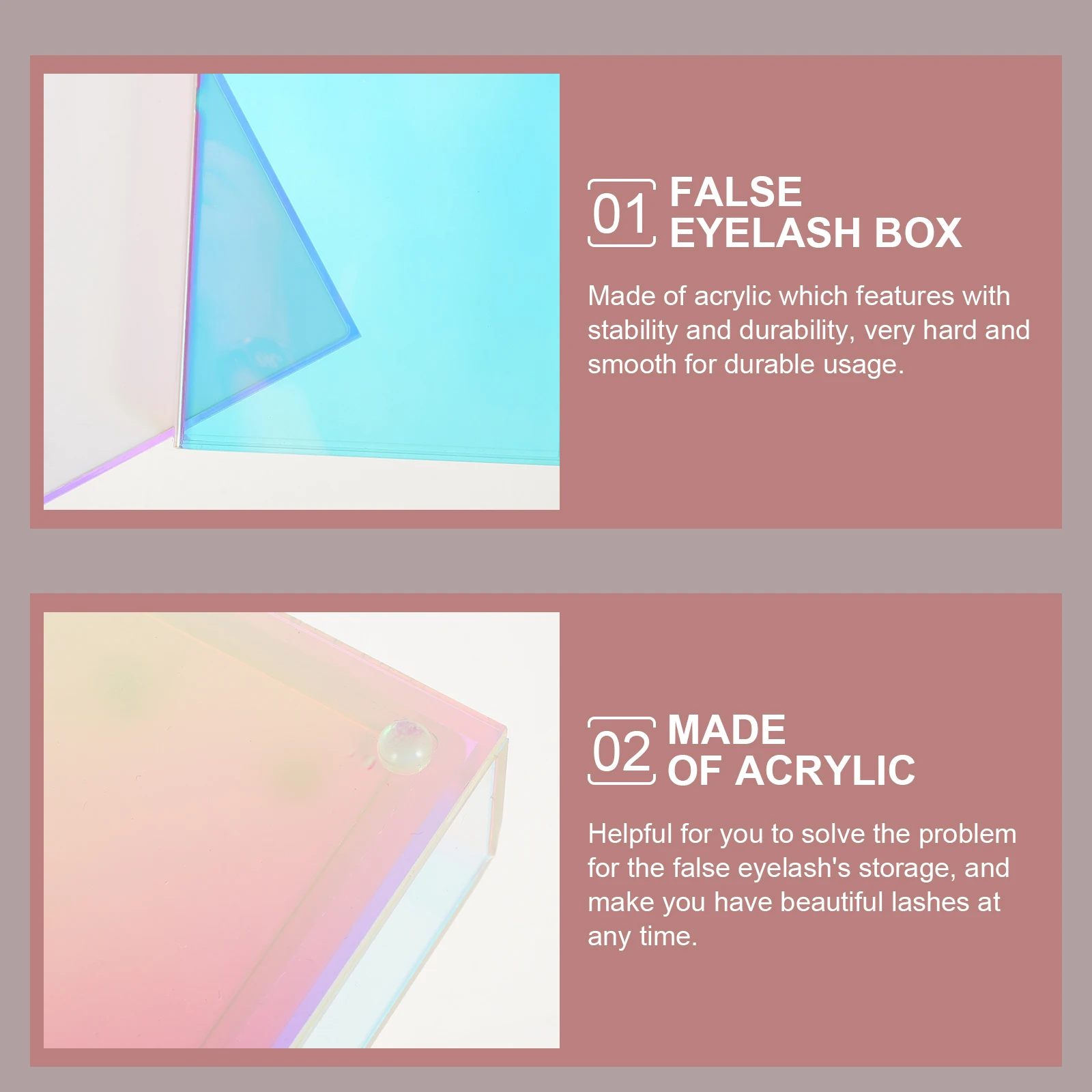 Eyelash Box Organizer False Eyelash Storage Case Holder Acrylic Durable Lightweight Travel Office Shopping Friends Gathering
Eyelash Box Organizer False Eyelash Storage Case Holder Acrylic Durable Lightweight Travel Office Shopping Friends Gathering