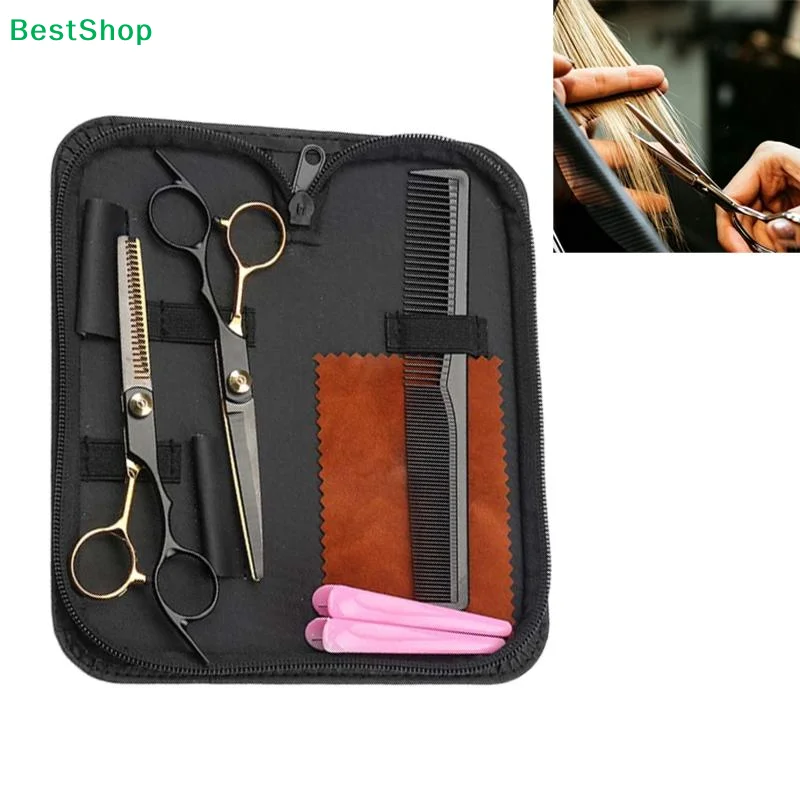 ⭐Stainless Steel Barber Shears Kit with Thinning Shears, Comb & Case for Home & Salon Use
⭐Stainless Steel Barber Shears Kit with Thinning Shears, Comb & Case for Home & Salon Use