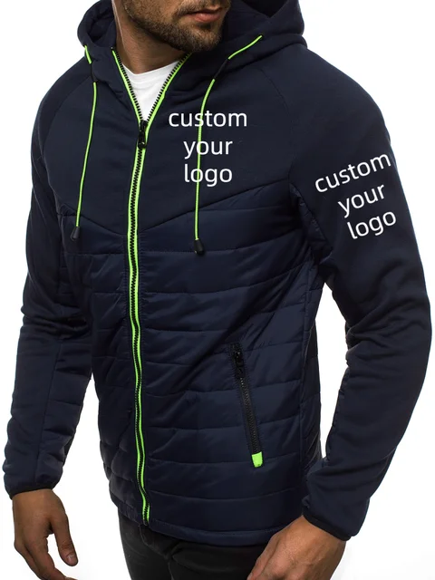 Custom Logo Men's Jacket Brand Autumn Winter Patchwork Zipper Long Sleeve Hooded Fashion Casual DIY Design Male Coat S-2XL
Custom Logo Men's Jacket Brand Autumn Winter Patchwork Zipper Long Sleeve Hooded Fashion Casual DIY Design Male Coat S-2XL