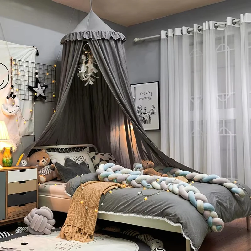 Tassel New Dome Children's Tent Perforated Installation Bed Curtain Headboard Bed Curtain Shading Cloth Mosquito Net
Tassel New Dome Children's Tent Perforated Installation Bed Curtain Headboard Bed Curtain Shading Cloth Mosquito Net