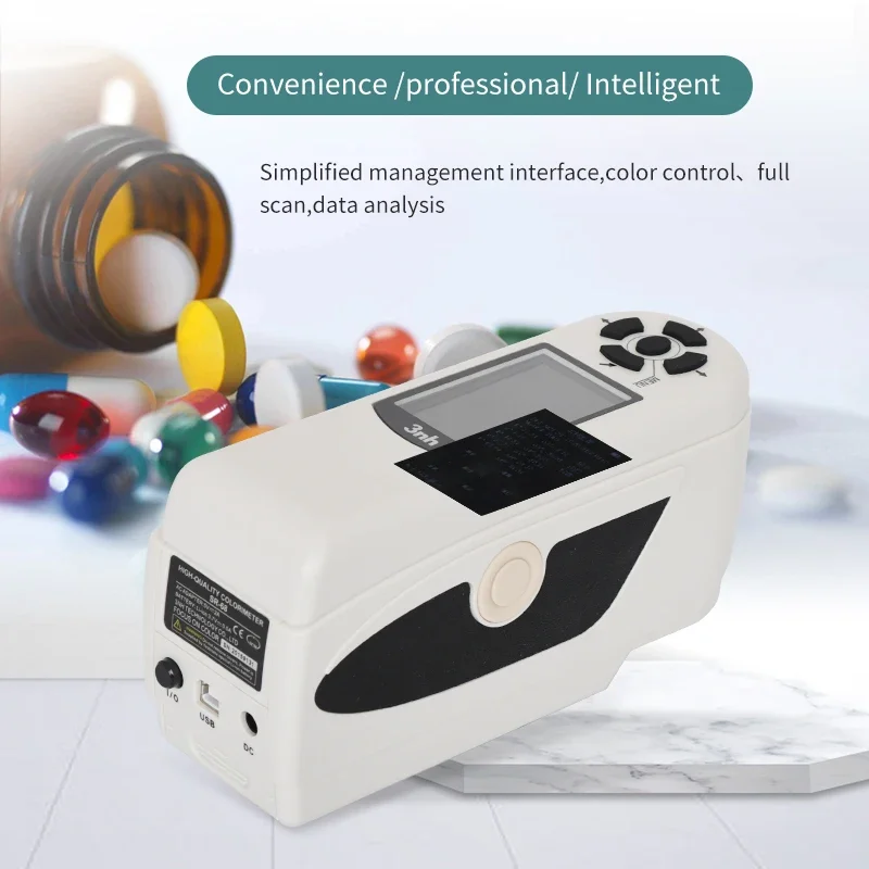 Paint Coating High-Precision Color Difference Meter Portable Spectrophotometer Contrast matching Tester
Paint Coating High-Precision Color Difference Meter Portable Spectrophotometer Contrast matching Tester