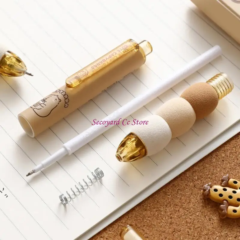 N3UC 4 Pcs Retractable Gel Pen Cartoon Capybara Neutral Pen Pressing Pen Writing Pen Gift Pen Journaling Pen for Student
N3UC 4 Pcs Retractable Gel Pen Cartoon Capybara Neutral Pen Pressing Pen Writing Pen Gift Pen Journaling Pen for Student