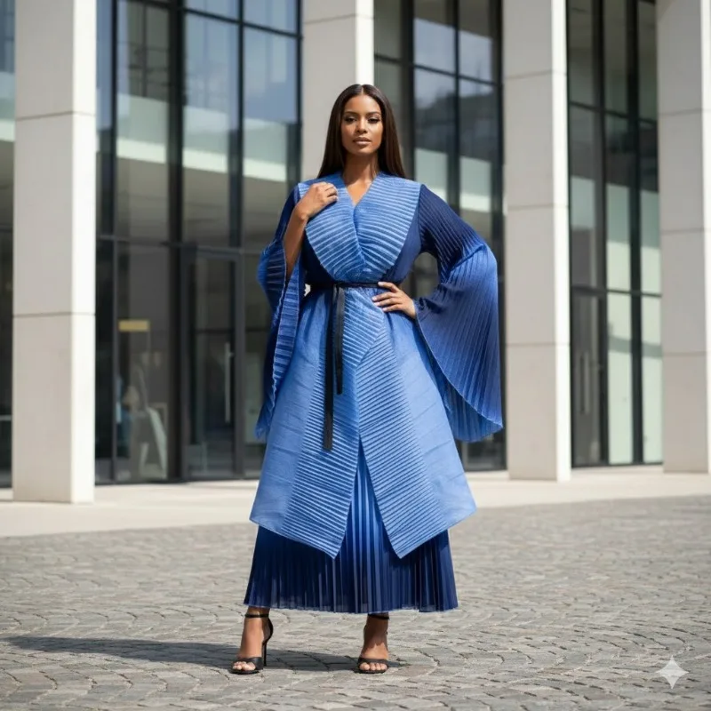 Miyake Pleated Plus Size Skirt Suit Plisse 2026 Spring Summer New Elegant Irregular Pleats Top Camisole Skirt Fold 2-piece Set
Miyake Pleated Plus Size Skirt Suit Plisse 2026 Spring Summer New Elegant Irregular Pleats Top Camisole Skirt Fold 2-piece Set