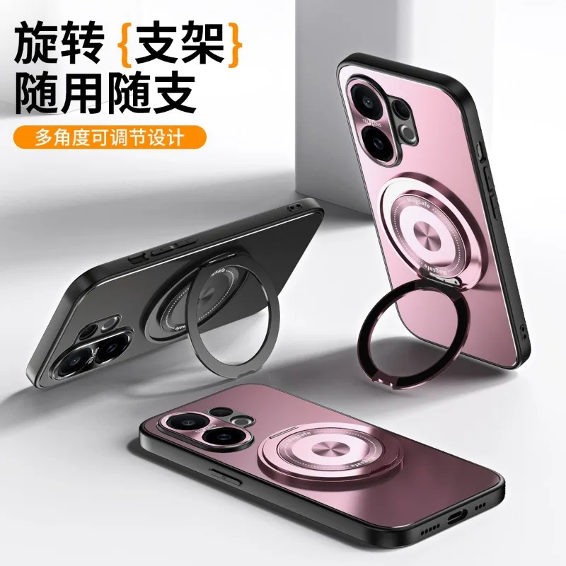For Vivo X200 FE Case Magnetic 360° Ring For MagSafe Matte Hard Cover Metal Lens Shell Fingerprint-Resistant Dustproof Bumper
For Vivo X200 FE Case Magnetic 360° Ring For MagSafe Matte Hard Cover Metal Lens Shell Fingerprint-Resistant Dustproof Bumper