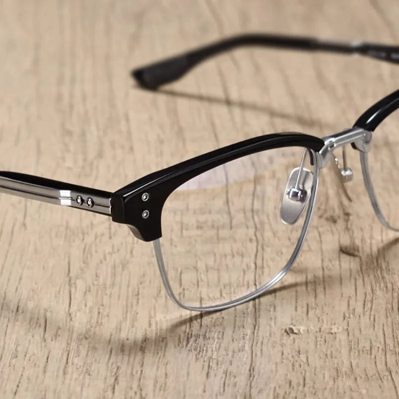 Оправа для очков, мужская ретро деловая квадратная оправа из чистого титана, ацетатного волокна, большая оправа для бровей, оптическая оправа для очков по рецепту
Оправа для очков, мужская ретро деловая квадратная оправа из чистого титана, ацетатного волокна, большая оправа для бровей, оптическая оправа для очков по рецепту