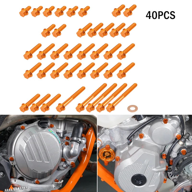 NICECNC 40 шт. комплект болтов двигателя M5 M6 для KTM 250 300 EXC XCW 2017-2019, крышка сцепления зажигания и алюминиевый болт крышки масляного фильтра
NICECNC 40 шт. комплект болтов двигателя M5 M6 для KTM 250 300 EXC XCW 2017-2019, крышка сцепления зажигания и алюминиевый болт крышки масляного фильтра