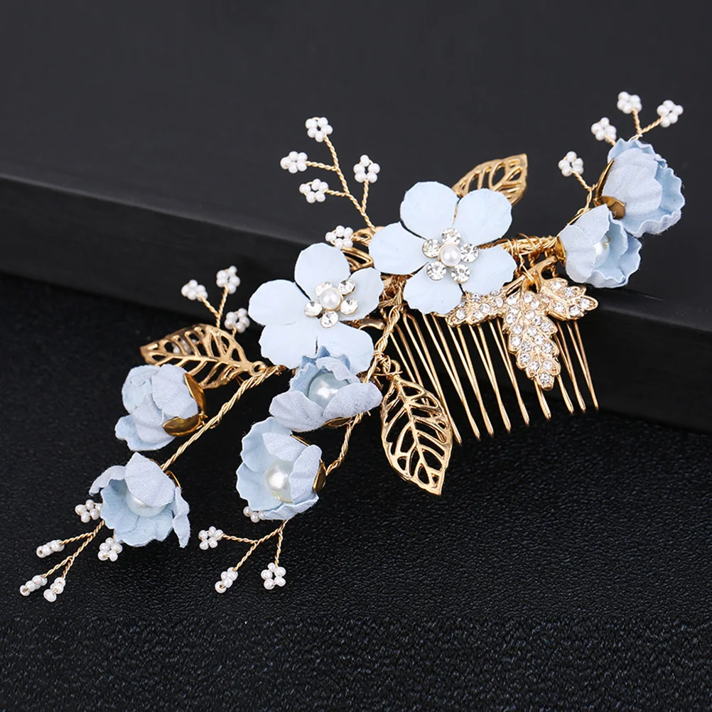 Cloth Flower Hair Comb Blue Bridal Side Comb Wedding Hair Accessory Lightweight Pearl Rhinestone Headpiece For
Cloth Flower Hair Comb Blue Bridal Side Comb Wedding Hair Accessory Lightweight Pearl Rhinestone Headpiece For