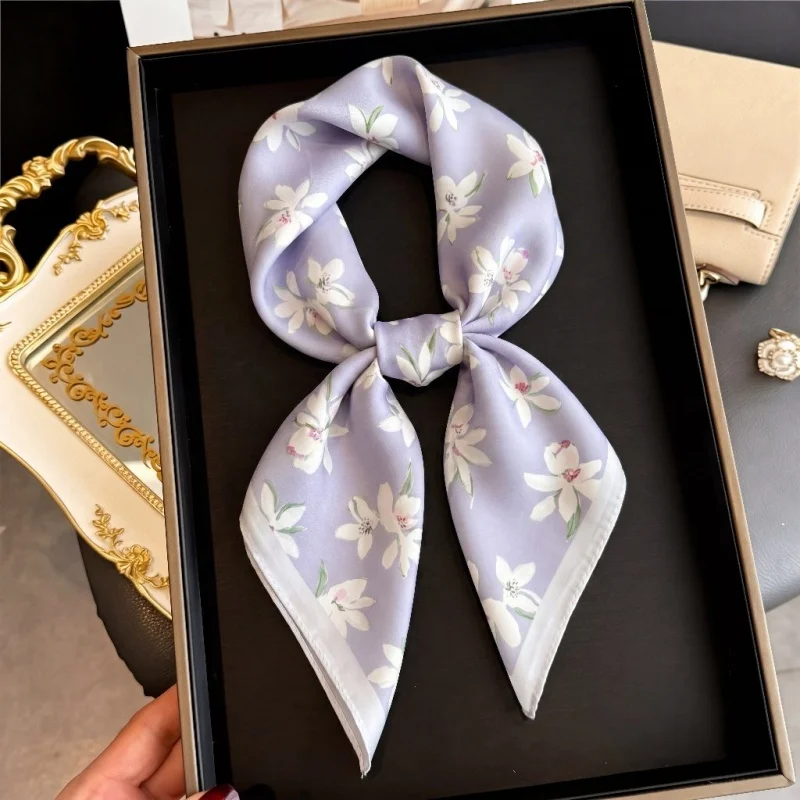 Women Scarf Headscarf Silk Hijab Print Female Shawl Bandanas Wraps Neckerchief Ribbon Luxury Femme Designer Brands Hair Bands
Women Scarf Headscarf Silk Hijab Print Female Shawl Bandanas Wraps Neckerchief Ribbon Luxury Femme Designer Brands Hair Bands