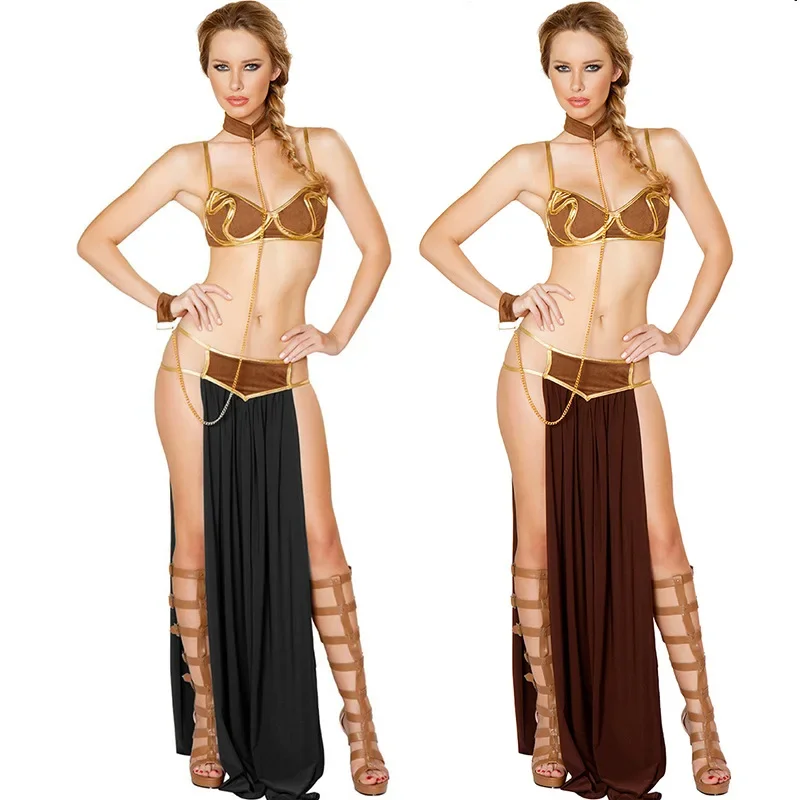 Женское Эротическое нижнее белье, косплей, костюм принцессы Leia Slave, экзотический сексуальный женский костюм
Женское Эротическое нижнее белье, косплей, костюм принцессы Leia Slave, экзотический сексуальный женский костюм