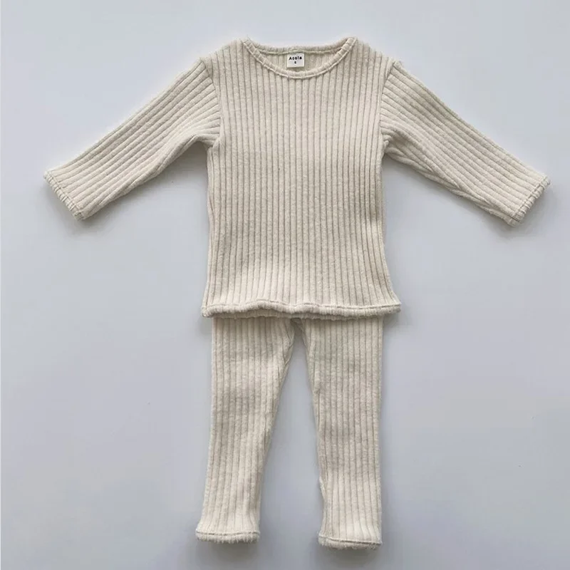 Autumn Winter Baby Boys And Girls Clothes Set Ribbed Sweater Bottom Shirts And Pants Suit Children's Clothing 2 Piece Set
Autumn Winter Baby Boys And Girls Clothes Set Ribbed Sweater Bottom Shirts And Pants Suit Children's Clothing 2 Piece Set