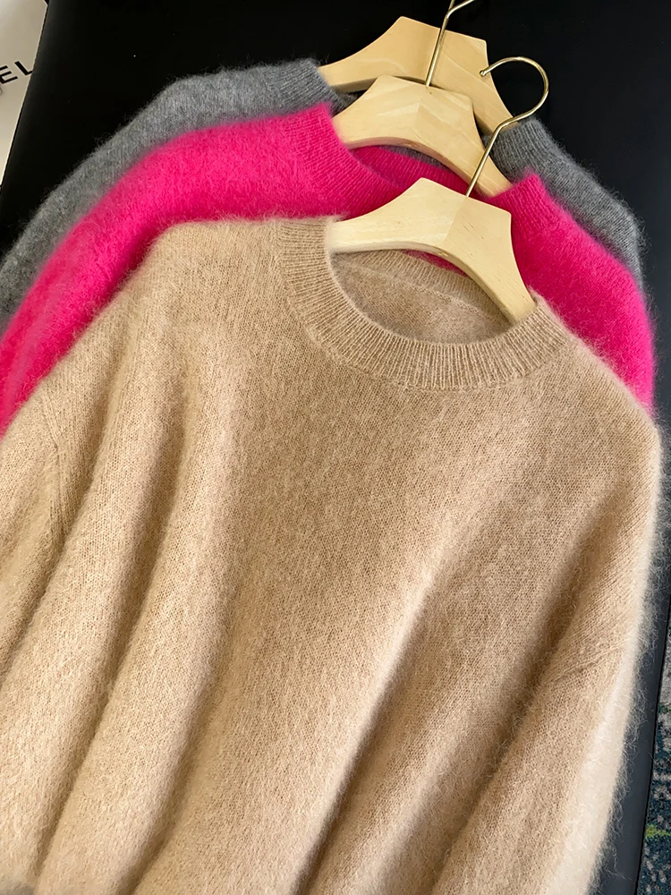 High-End Rare Brand High ammage Fce round Ne Loose Lazy Pure Camere Sweater Knitted Base Layer Winter Women's Faion
High-End Rare Brand High ammage Fce round Ne Loose Lazy Pure Camere Sweater Knitted Base Layer Winter Women's Faion