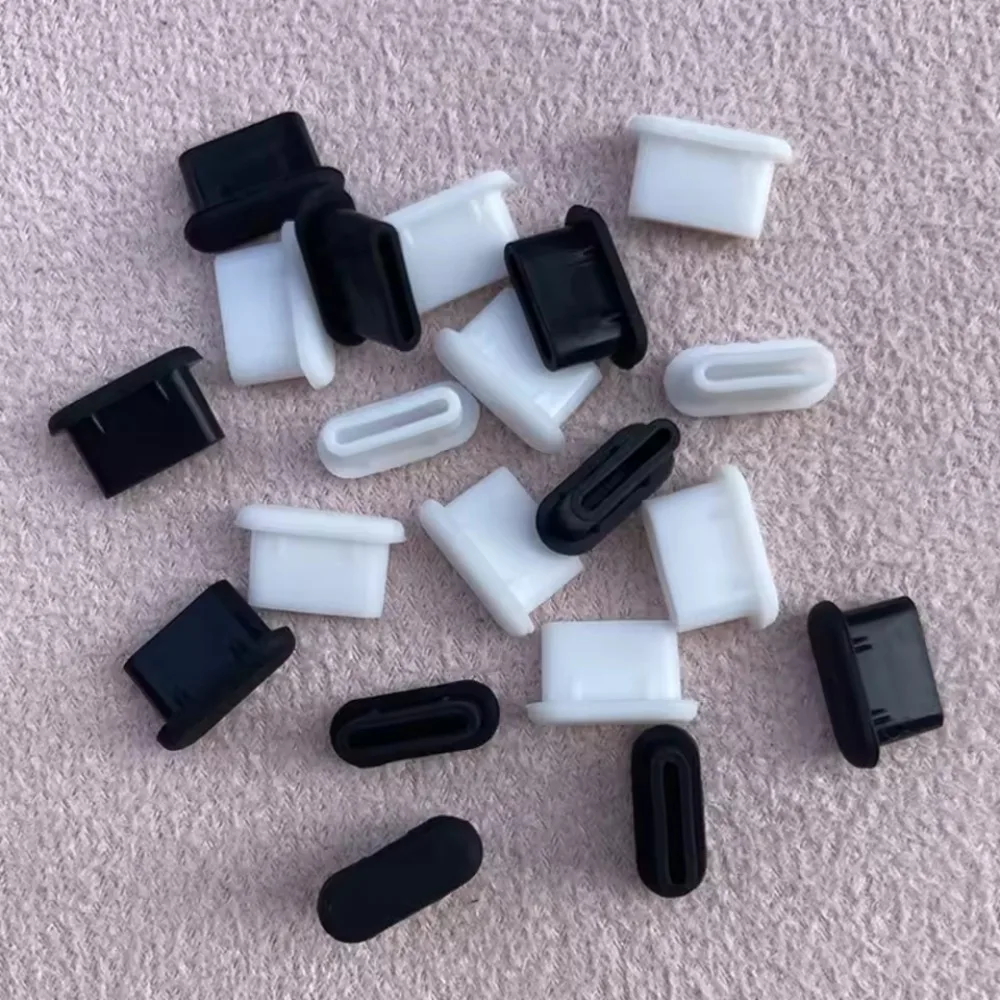 10pcs Type-C Dust Plug USB Charging Port Protective Cover Black White Silicone Dust Cap and Charging Port Phone Dust Protection
10pcs Type-C Dust Plug USB Charging Port Protective Cover Black White Silicone Dust Cap and Charging Port Phone Dust Protection