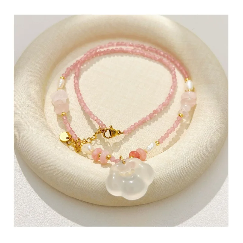 National Style Long Life Lock Pendant Crystal Necklace Natural Agate Fashion Versatile Light Luxury Commuter Jewelry
National Style Long Life Lock Pendant Crystal Necklace Natural Agate Fashion Versatile Light Luxury Commuter Jewelry
