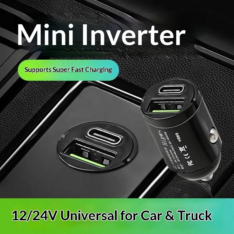 10W mini car charger fast charging for iPhone QC3.0 mini PD USB Type C car mobile phone charger for Xiaomi Samsung Huawei
10W mini car charger fast charging for iPhone QC3.0 mini PD USB Type C car mobile phone charger for Xiaomi Samsung Huawei