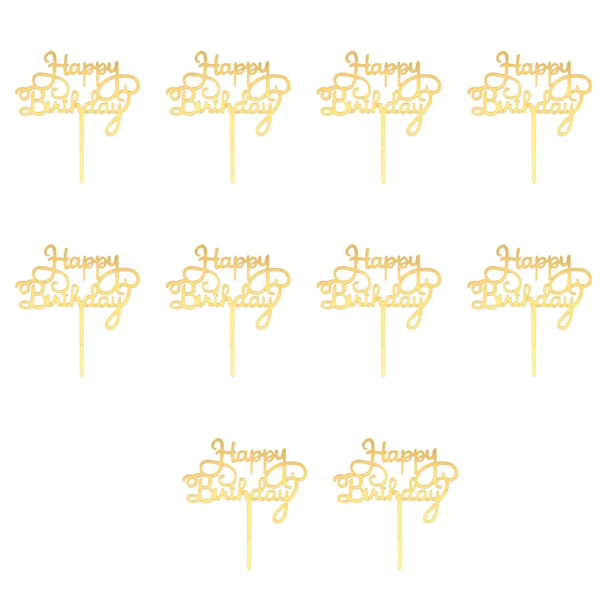 10 Pcs Birthday Cake Decor Acrylic Toppers Smooth Writing Safe Plastic Light Weight Washable Cake Insert Card Child Party
10 Pcs Birthday Cake Decor Acrylic Toppers Smooth Writing Safe Plastic Light Weight Washable Cake Insert Card Child Party