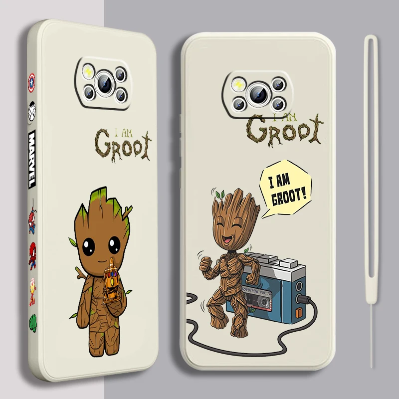 Marvel Groot Cartoon Liquid Left Rope For Xiaomi Mi Poco X6 X5 X4 X3 M6 M5 M5S M4 M3 F5 F4 F3 C65 C55 C40 Pro 5G 4G Back
Marvel Groot Cartoon Liquid Left Rope For Xiaomi Mi Poco X6 X5 X4 X3 M6 M5 M5S M4 M3 F5 F4 F3 C65 C55 C40 Pro 5G 4G Back