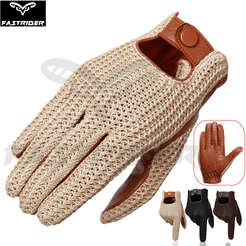 New Men's Touch Screen Leather Gloves Woven Back of Hand Autumn and Winter Antiskid Motorcycle Motorcycle Thin Suede Gloves
New Men's Touch Screen Leather Gloves Woven Back of Hand Autumn and Winter Antiskid Motorcycle Motorcycle Thin Suede Gloves