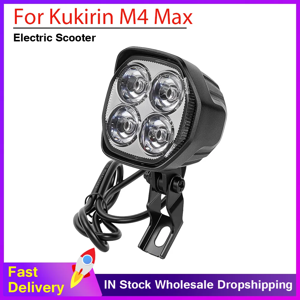 Front Lamp Waterproof LED Headlight For Kukirin M4 Max Electric Scooter Front Lamp LED Night Safety Warn Lamp Replacement Parts
Front Lamp Waterproof LED Headlight For Kukirin M4 Max Electric Scooter Front Lamp LED Night Safety Warn Lamp Replacement Parts