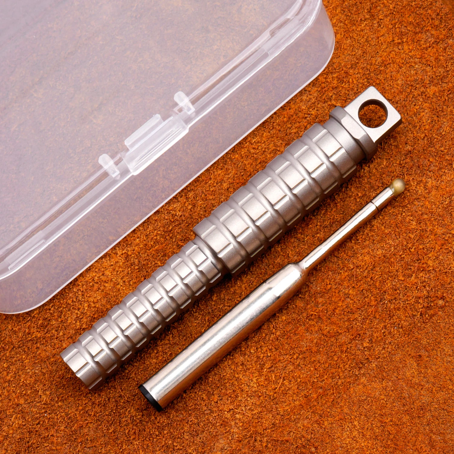 TGZUO Titanium Alloy Mini Ball-point Pen Office/study Signature Pen Outdoor Portable EDC Metal Pen With Short Black Refill
TGZUO Titanium Alloy Mini Ball-point Pen Office/study Signature Pen Outdoor Portable EDC Metal Pen With Short Black Refill