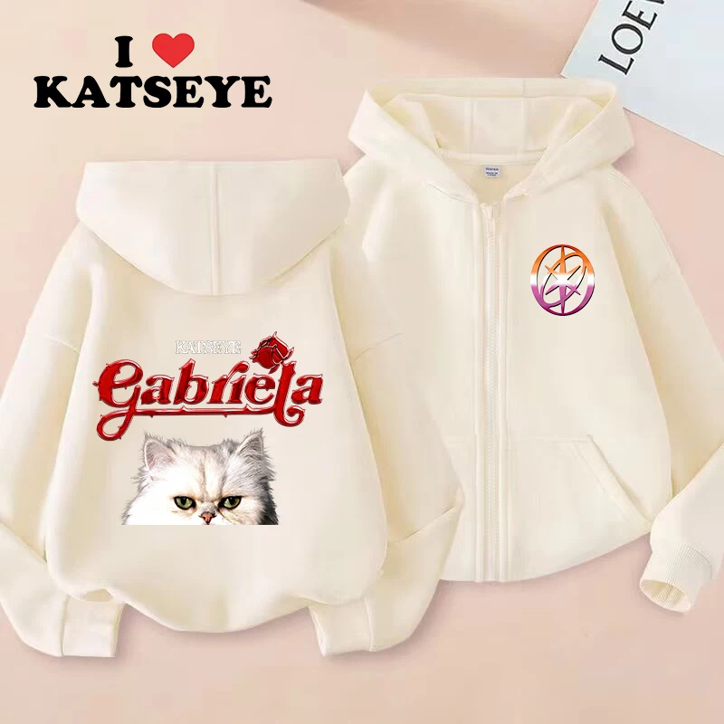 KATSEYE Children Clothing Hoodie COAT Girls BOY Casual Long-sleeved Zippers Sweatshirts Girls Group Tops Casual Trucksuit Gift
KATSEYE Children Clothing Hoodie COAT Girls BOY Casual Long-sleeved Zippers Sweatshirts Girls Group Tops Casual Trucksuit Gift