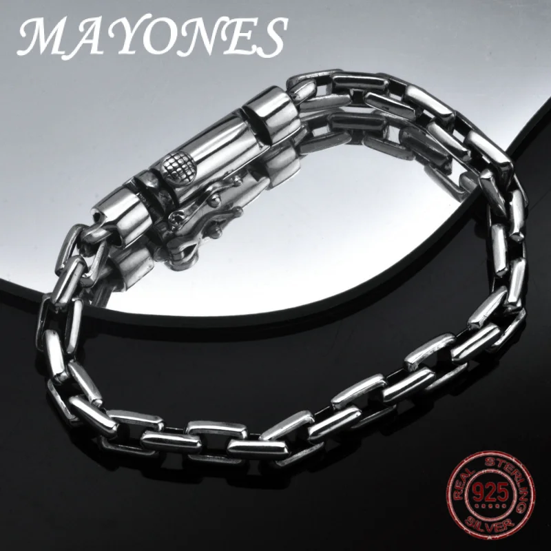 2025 Trendy New Real S925 Pure Silver Korean Simple Couple Jewelry Personality Fashion Men Bracelet
2025 Trendy New Real S925 Pure Silver Korean Simple Couple Jewelry Personality Fashion Men Bracelet