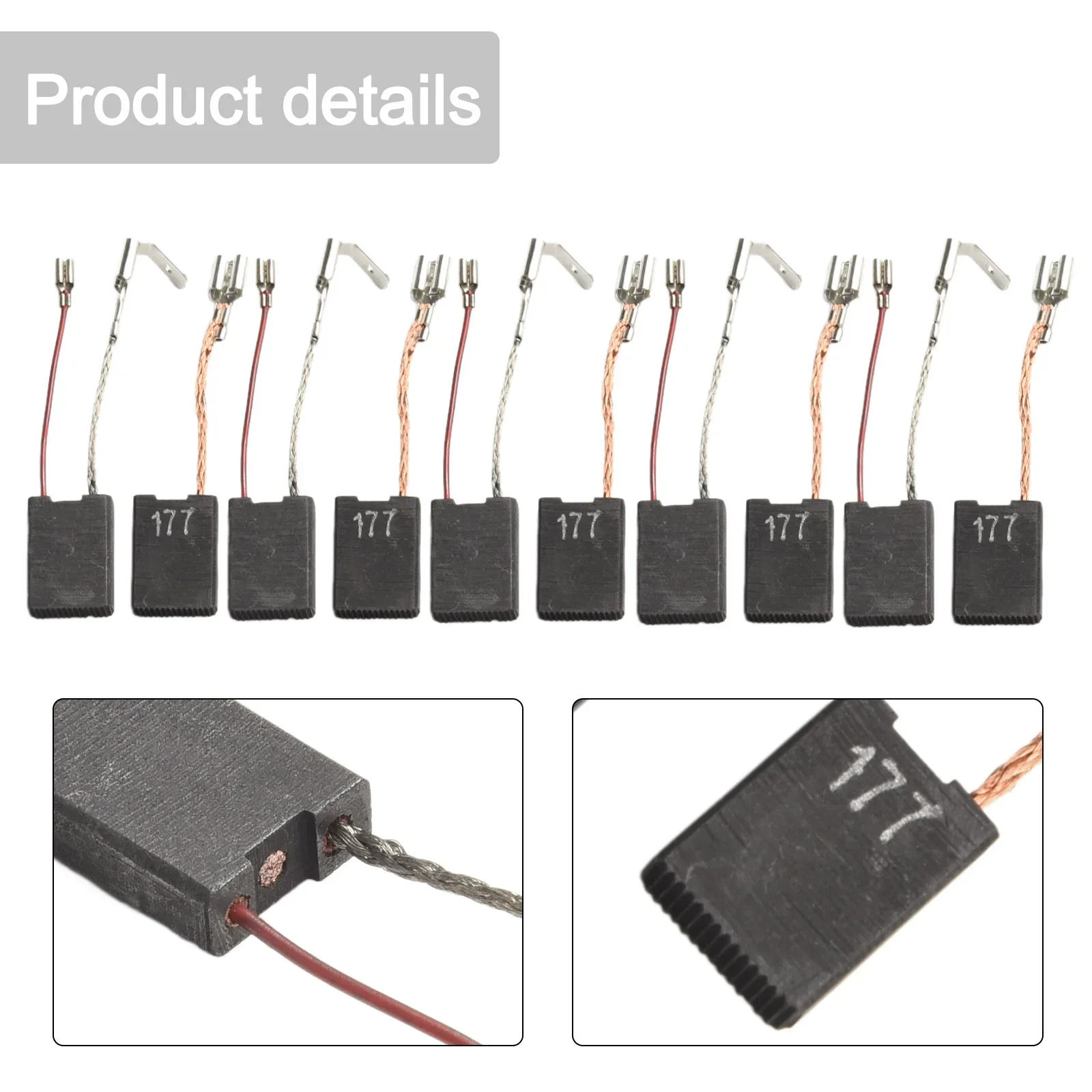 Electric Motor Brushes DD160 DD200 Brushes Compact And Sturdy Easy To Install Long-lasting Made Of Carbon And Metal
Electric Motor Brushes DD160 DD200 Brushes Compact And Sturdy Easy To Install Long-lasting Made Of Carbon And Metal